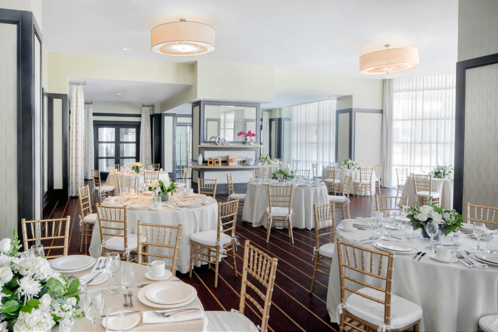 Aster meeting space with large windows and dining space for bay area events at Grand Bay Hotel San Francisco